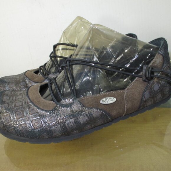 Birkenstock Papillio Mary Jane Loafers Brown Suede Leather Women's Size 6 - Picture 4 of 9